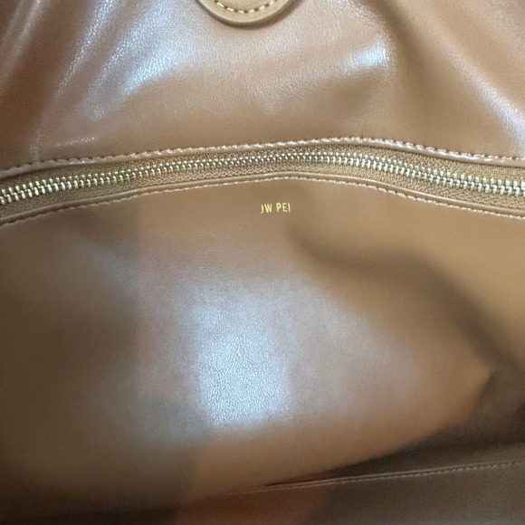 JW PEI Linda Tote Bag Latte Brown Faux Leather Tote Bag With Multiple‎ Pockets - Picture 9 of 14